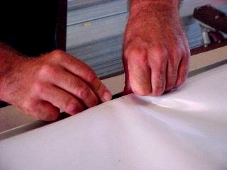Flexible Face Tensioning Procedure Step 21
